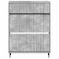 Preview: Schuhschrank ZWOLLE 78 x 24 x 103 cm Holzwerkstoff Betongrau