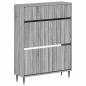 Preview: Schuhschrank ZWOLLE 78 x 24 x 103 cm Holzwerkstoff Sonoma-Grau