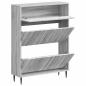 Preview: Schuhschrank ZWOLLE 78 x 24 x 103 cm Holzwerkstoff Sonoma-Grau