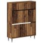 Preview: Schuhschrank ZWOLLE 78 x 24 x 103 cm Holzwerkstoff Altholz