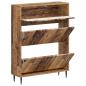 Preview: Schuhschrank ZWOLLE 78 x 24 x 103 cm Holzwerkstoff Altholz