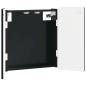 Preview: Dartboard Schrank ZWOLLE Schwarz 52,5 x 10,5 x 57,5 cm