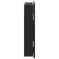 Preview: Dartboard Schrank ZWOLLE Schwarz 52,5 x 10,5 x 57,5 cm