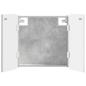 Preview: Dartboard Schrank ZWOLLE Betongrau 52,5 x 10,5 x 57,5 cm