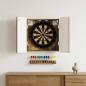Preview: ARDEBO.de - Dartboard Schrank ZWOLLE Raucheiche 52,5 x 10,5 x 57,5 cm