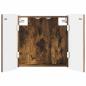 Preview: Dartboard Schrank ZWOLLE Raucheiche 52,5 x 10,5 x 57,5 cm