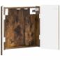 Preview: Dartboard Schrank ZWOLLE Raucheiche 52,5 x 10,5 x 57,5 cm