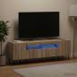 Preview: ARDEBO.de - LED-TV-Schrank ZWOLLE 153 x 35 x 43 cm Sonoma-Eiche