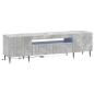 Preview: LED-TV-Schrank ZWOLLE 153 x 35 x 43 cm Betongrau Holzwerkstoff