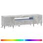 Preview: LED-TV-Schrank ZWOLLE 153 x 35 x 43 cm Betongrau Holzwerkstoff