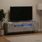 Preview: LED-TV-Schrank ZWOLLE 153 x 35 x 43 cm Betongrau Holzwerkstoff