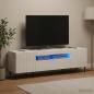 Preview: ARDEBO.de - LED-TV-Schrank ZWOLLE 153 x 35 x 43 cm Hochglanz Weiß