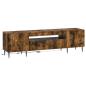 Preview: LED-TV-Schrank ZWOLLE 153 x 35 x 43 cm Raucheiche Holzwerkstoff