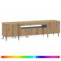 Preview: LED-TV-Schrank ZWOLLE 153 x 35 x 43 cm Artisan-Eiche