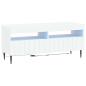 Preview: LED-TV-Schrank ZWOLLE 100 x 35 x 43 cm Weiß Holzwerkstoff