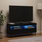 Preview: LED-TV-Schrank ZWOLLE 100 x 35 x 43 cm Schwarz Holzwerkstoff