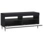Preview: LED-TV-Schrank ZWOLLE 100 x 35 x 43 cm Schwarz Holzwerkstoff