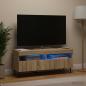 Preview: ARDEBO.de - LED-TV-Schrank ZWOLLE 100 x 35 x 43 cm Sonoma-Eiche