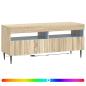 Preview: LED-TV-Schrank ZWOLLE 100 x 35 x 43 cm Sonoma-Eiche