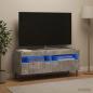 Preview: ARDEBO.de - LED-TV-Schrank ZWOLLE 100 x 35 x 43 cm Betongrau Holzwerkstoff