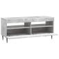 Preview: LED-TV-Schrank ZWOLLE 100 x 35 x 43 cm Betongrau Holzwerkstoff