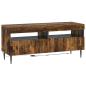 Preview: LED-TV-Schrank ZWOLLE 100 x 35 x 43 cm Raucheiche Holzwerkstoff