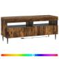 Preview: LED-TV-Schrank ZWOLLE 100 x 35 x 43 cm Raucheiche Holzwerkstoff
