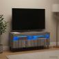 Preview: ARDEBO.de - LED-TV-Schrank ZWOLLE 100 x 35 x 43 cm Sonoma-Grau