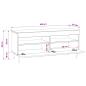 Preview: LED-TV-Schrank Altholz Holzwerkstoff