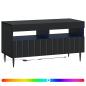 Preview: LED-TV-Schrank Schwarz Holzwerkstoff