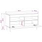 Preview: LED-TV-Schrank Schwarz Holzwerkstoff