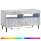 Preview: LED-TV-Schrank ZWOLLE 81 x 35 x 43 cm Betongrau Holzwerkstoff
