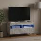 Preview: LED-TV-Schrank ZWOLLE 81 x 35 x 43 cm Betongrau Holzwerkstoff