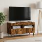 Preview: LED-TV-Schrank ZWOLLE 81 x 35 x 43 cm Raucheiche Holzwerkstoff