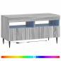 Preview: LED-TV-Schrank ZWOLLE 81 x 35 x 43 cm Sonoma-Grau Holzwerkstoff