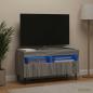 Preview: LED-TV-Schrank ZWOLLE 81 x 35 x 43 cm Sonoma-Grau Holzwerkstoff