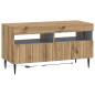 Preview: LED-TV-Schrank ZWOLLE 81 x 35 x 43 cm Artisan-Eiche