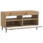 Preview: LED-TV-Schrank ZWOLLE 81 x 35 x 43 cm Artisan-Eiche