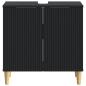 Preview: Waschbeckenschrank ARNHEM Schwarz 59,5 x 31,5 x 59 cm