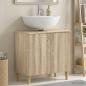Preview: ARDEBO.de - Waschbeckenschrank ARNHEM Sonoma-Eiche 59,5 x 31,5 x 59 cm