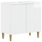 Preview: Waschbeckenschrank ARNHEM Hochglanz Weiß 59,5 x 31,5 x 59 cm