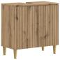 Preview: ARDEBO.de - Waschbeckenschrank ARNHEM Artisan-Eiche 59,5 x 31,5 x 59 cm