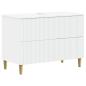 Preview: ARDEBO.de - Waschbeckenschrank ARNHEM Weiß 82 x 41 x 59 cm Holzwerkstoff