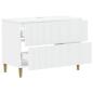 Preview: Waschbeckenschrank ARNHEM Weiß 82 x 41 x 59 cm Holzwerkstoff