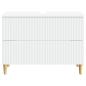 Preview: Waschbeckenschrank ARNHEM Weiß 82 x 41 x 59 cm Holzwerkstoff