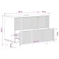Preview: Waschbeckenschrank ARNHEM Weiß 82 x 41 x 59 cm Holzwerkstoff