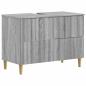 Preview: ARDEBO.de - Waschbeckenschrank ARNHEM Sonoma-Grau 82 x 41 x 59 cm