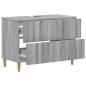 Preview: Waschbeckenschrank ARNHEM Sonoma-Grau 82 x 41 x 59 cm