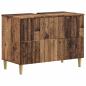 Preview: ARDEBO.de - Waschbeckenschrank ARNHEM Altholz 82 x 41 x 59 cm Holzwerkstoff