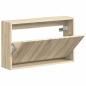 Preview: Wandmontierter Schuhschrank ARNHEM 71 x 17 x 43 cm Sonoma-Eiche